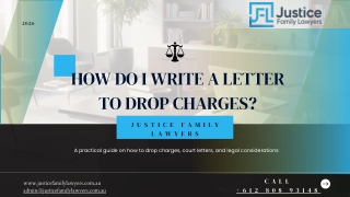 How Do I Write a Letter to Drop Charges?