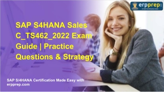 SAP S4HANA Sales C_TS462_2022 Exam Guide | Practice Questions & Strategy