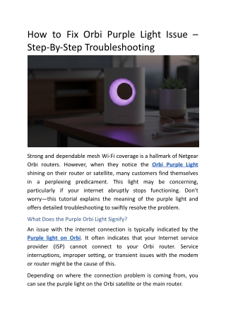 How to Fix Orbi Purple Light Issue – Step-By-Step Troubleshooting.docx