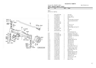 HURLIMANN xm 100 t4i v-drive Tractor Parts Catalogue Manual Instant Download