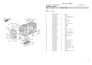 HURLIMANN xm 110 t4i v-drive Tractor Parts Catalogue Manual Instant Download