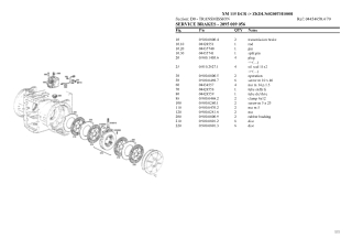 HURLIMANN xm 115 dcr Tier 3 Tractor Parts Catalogue Manual Instant Download (SN zkdl360200th10001 and up)