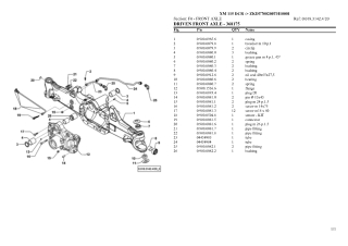 HURLIMANN xm 115 dcr Tier 3 Tractor Parts Catalogue Manual Instant Download (SN zkdt700200th10001 and up)