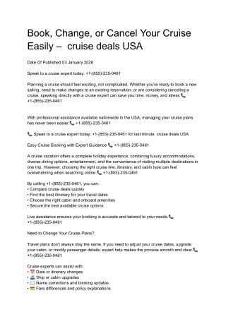 Book Cruise Easily USA – Call for Royal Caribbean, Carnival