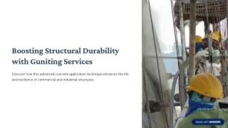 Guniting | Reliable Concrete Repair and Structural Strengthening