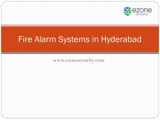 Fire Alarm Systems in Hyderabad - Ezone Security