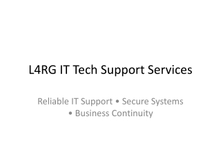 L4RG_IT_Tech_Support_Services_PPT