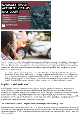 Need To I Obtain A Lawyer For A Bike Mishap Personal Injury & Clinical Negligenc