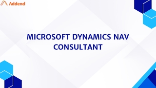 Microsoft Dynamics NAV Consultant
