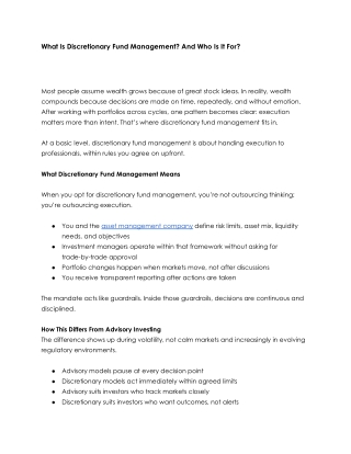 What Is Discretionary Fund Management_ And Who Is It For_