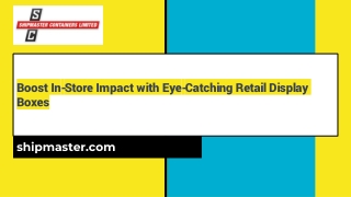 Retail Display Boxes: Turning Shelves into Sales Powerhouses