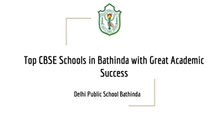 Top CBSE Schools in Bathinda with Great Academic Success