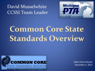 Common Core State Standards Overview