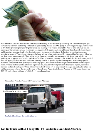 When To Seek Advice From A Legal Representative For A Truck Crash? Callender Bow