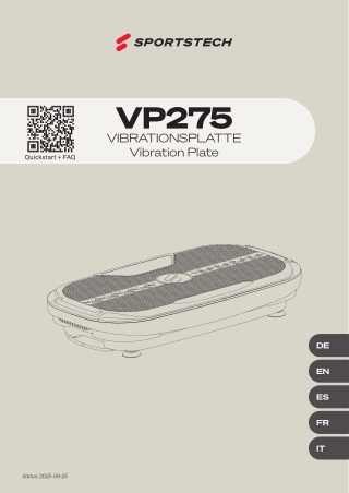 Sportstech VP275 Vibrationsplatte – Effektives Ganzkörpertraining