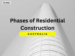 Phases of Residential Construction in Australia