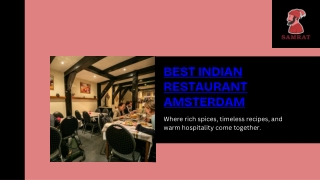Best Indian Restaurant Amsterdam and Long-Standing Food Traditions