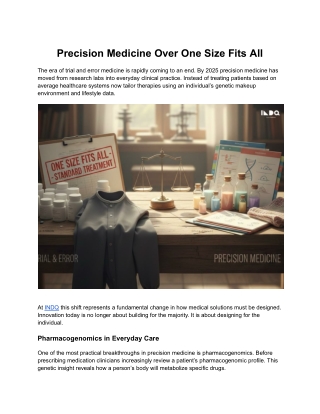 Precision Medicine Over One Size Fits All