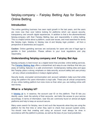fairplay betting app