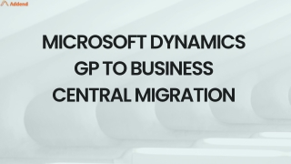 Microsoft Dynamics GP to Business Central Migration