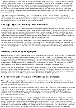 Foundation Crack Repair Procedures for Commercial Stonework and Concrete