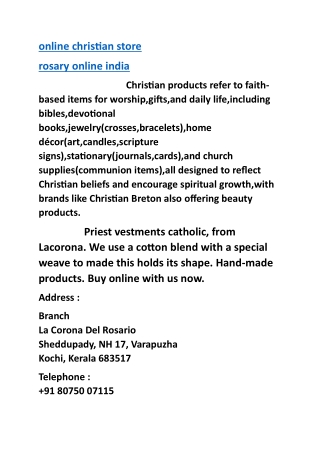 online christian store