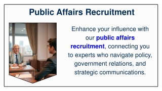 Public Affairs Recruitment