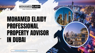 Mohamed Elaidy Professional Property Advisor in Dubai