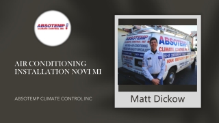 Air Conditioning Installation Novi MI