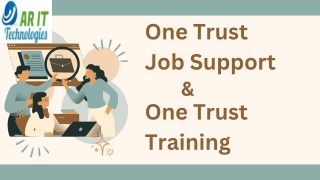 One Trust Job Support  at ARIT Technologies