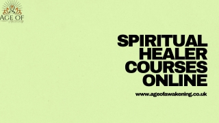 Professional Spiritual Healer Courses Online