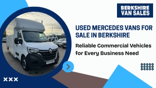 Mercedes vans Reading, Newbury, Basingstoke, Maidenhead and Wokingham Used Vehicles