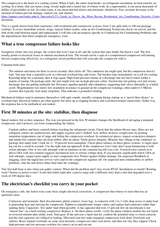 Rapid Reaction to Compressor Disappointment in Emergency Air Conditioning Repair
