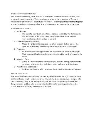 Wildlife Spotting on Bishnoi Village Safari - bishnoivillagesafari.in