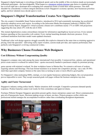 Network Effects: SG Freelance Communities