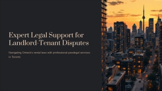 Landlord Tenant Board Paralegal Toronto: Expert Help for Your Rental Disputes