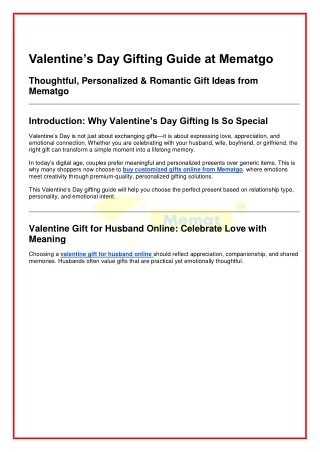 Valentine Gift for Husband, Wife, Boyfriend & Girlfriend Customized Couple Gifts