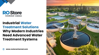 Why Industries Need Water Treatment Solutions | RO Store