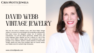 David Webb vintage jewelry