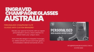 Engraved Champagne Glasses Australia