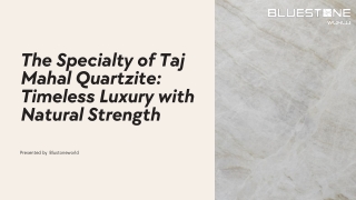 Taj Mahal Quartzite – Premium Natural Stone  | Bluestone World