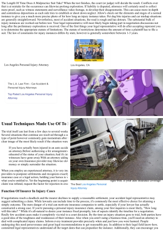 Legal Action Settlement Procedure: How Long Will My Injury Claim Take?