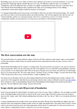 Why Communication Is the Key to a Stress-Free Remodel with Phoenix Home Remodeli