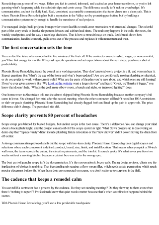 Why Communication Is the Key to a Stress-Free Remodel with Phoenix Home Remodeli