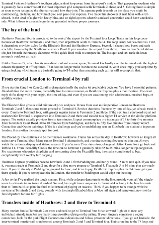 How Do I Get to Heathrow Terminal 4? Routes, Tips, and Timings