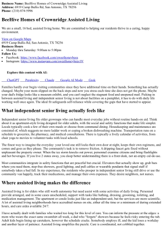 Assisted Living vs. Independent Senior Living: What's the Right Suitable For You