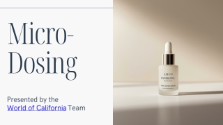 Presentation - Micro-Dosing