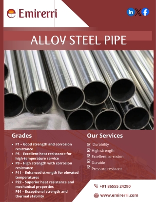 Alloy Steel Pipes for High-Performance Industrial Applications