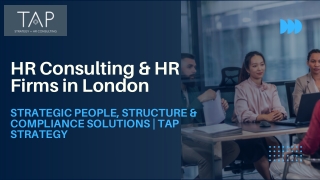 HR Firms & HR Consulting London  TAP Strategy Canada