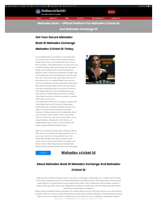 onlinecricketid1-mahadev-book id.pdf